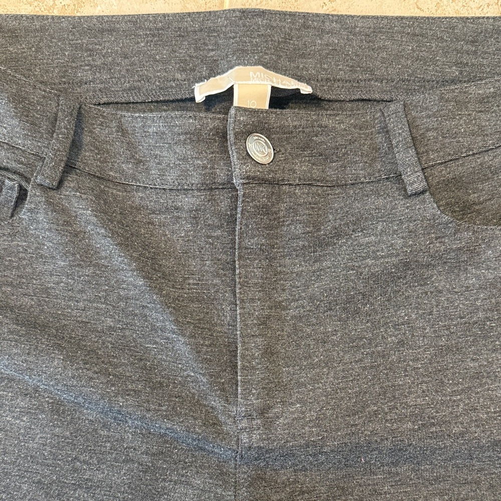 Michael Kors Charcoal Gray Cropped Ponte Pants